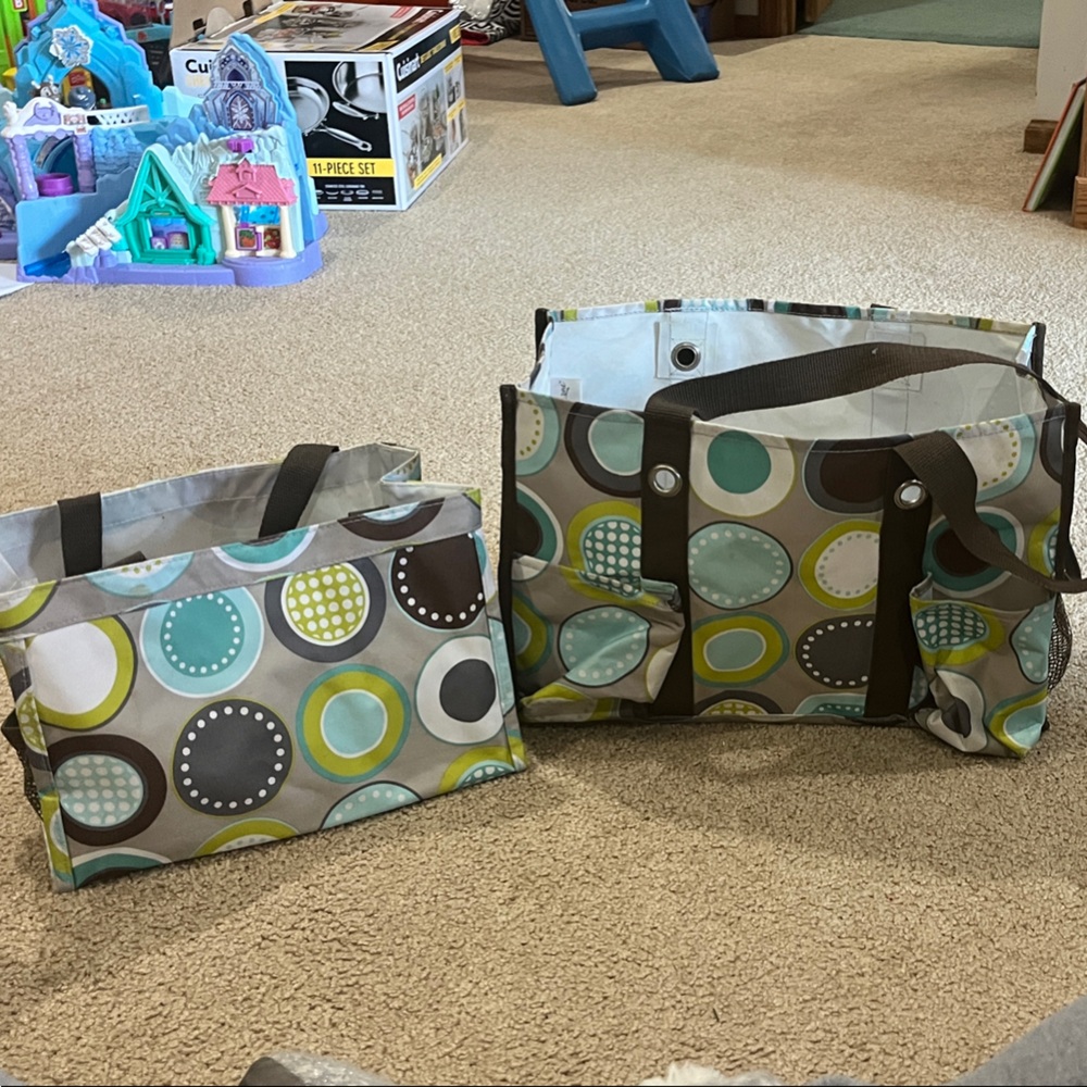 Thirty-One Polka Dot Totes - Multicolor